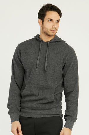 
            
                Load image into Gallery viewer, KNOCKER MEN&amp;#39;S WAFFLE FABRIC PULLOVER HOODIE (HD1100_CH/GR)
            
        
