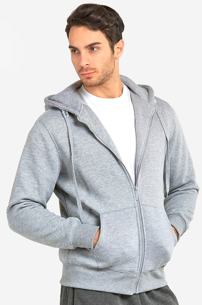 
            
                Load image into Gallery viewer, KNOCKER MEN&amp;#39;S HEAVY WEIGHT ZIPPER HOODIE (HD2000_H.GRY)
            
        