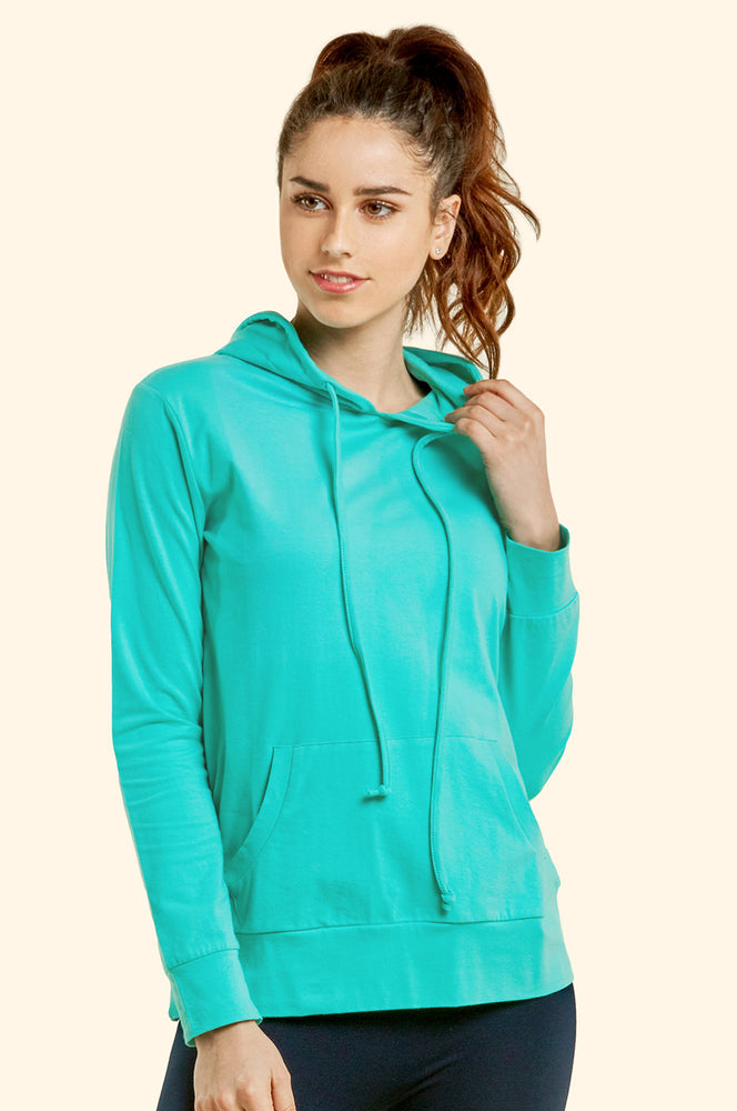 
            
                Load image into Gallery viewer, SOFRA LADIES SINGLE JERSEY PULLOVER HOODIE (HDC7001_MINT)
            
        