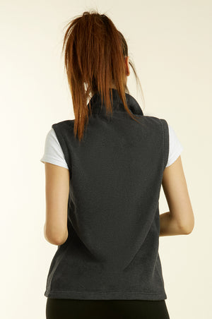
            
                Load image into Gallery viewer, SOFRA LADIES POLAR FLEECE VEST (LPF100_CHARCOAL)
            
        