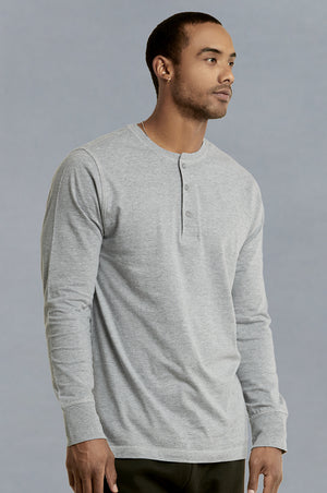 
            
                Load image into Gallery viewer, KNOCKER MEN&amp;#39;S HENLEY SHIRT (MHS001_H.GRY)
            
        
