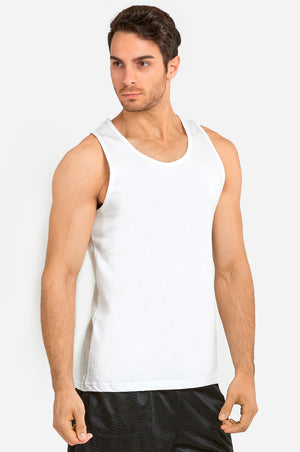 
            
                Load image into Gallery viewer, KNOCKER MEN&amp;#39;S HEAVY TANK TOP (MT200_WHITE)
            
        