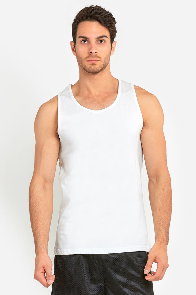 
            
                Load image into Gallery viewer, KNOCKER MEN&amp;#39;S HEAVY TANK TOP (MT200_WHITE)
            
        