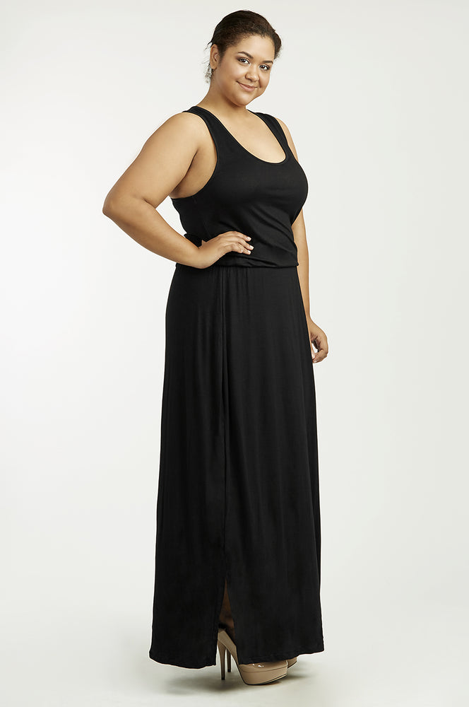 
            
                Load image into Gallery viewer, SOFRA LADIES TANK TOP DRESS W/ ELASTIC WAIST PLUS SIZE (RD004X)
            
        