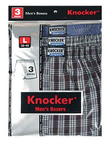 KNOCKER MEN'S COTTON BOXER SHORTS (TB4500)