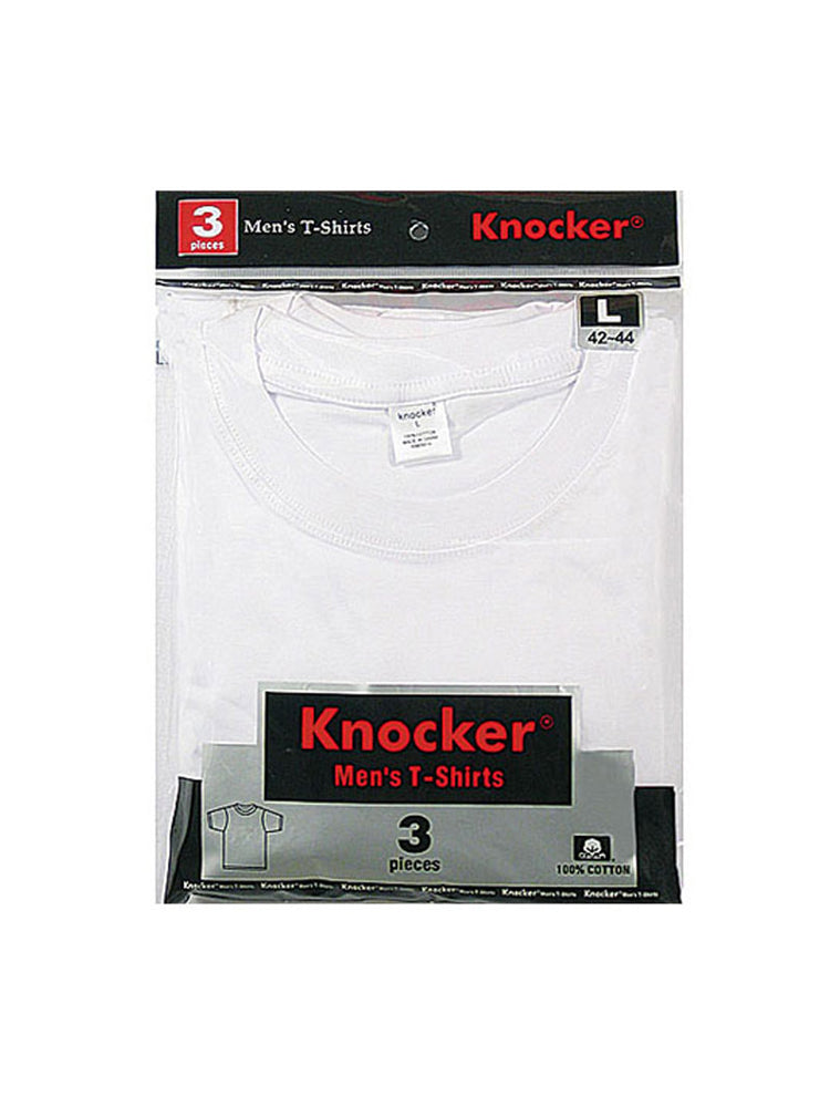 
            
                Load image into Gallery viewer, KNOCKER MEN&amp;#39;S WHITE T-SHIRTS (TK3601_WHITE)
            
        