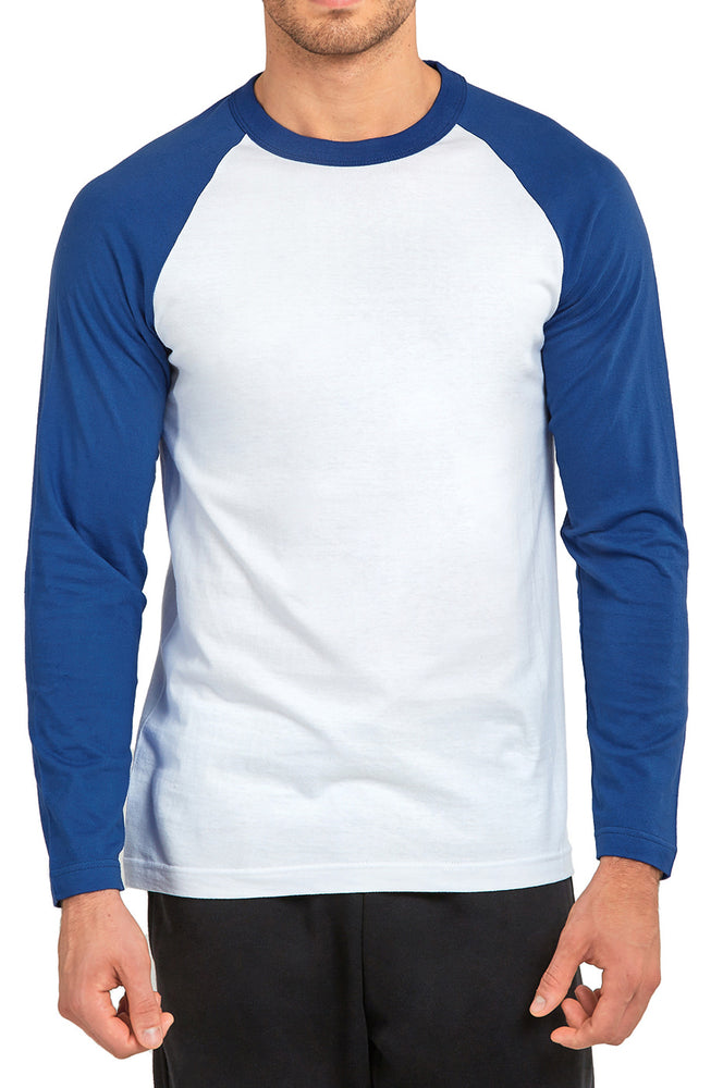 
            
                Load image into Gallery viewer, TOP PRO MEN&amp;#39;S LONG SLEEVE BASEBALL TEE (MBT002_RBL/WHT)
            
        