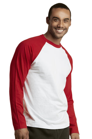
            
                Load image into Gallery viewer, TOP PRO MEN&amp;#39;S LONG SLEEVE BASEBALL TEE (MBT002_RED/WHT)
            
        