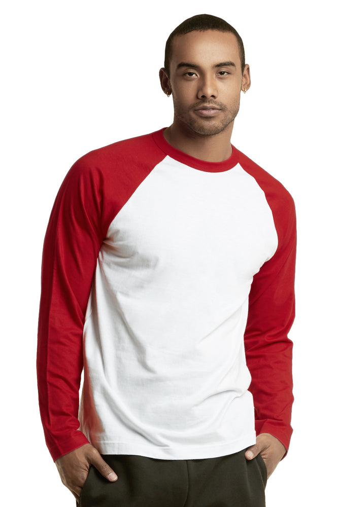 
            
                Load image into Gallery viewer, TOP PRO MEN&amp;#39;S LONG SLEEVE BASEBALL TEE (MBT002_RED/WHT)
            
        