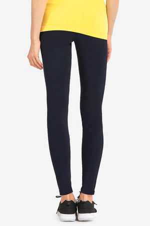 
            
                Load image into Gallery viewer, SOFRA LADIES COTTON LEGGINGS (WP4000_NAVY)
            
        