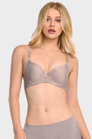 
            
                Load image into Gallery viewer, SOFRA LADIES FULL CUP 3 HOOK PLAIN BRA (BR4129P4)
            
        