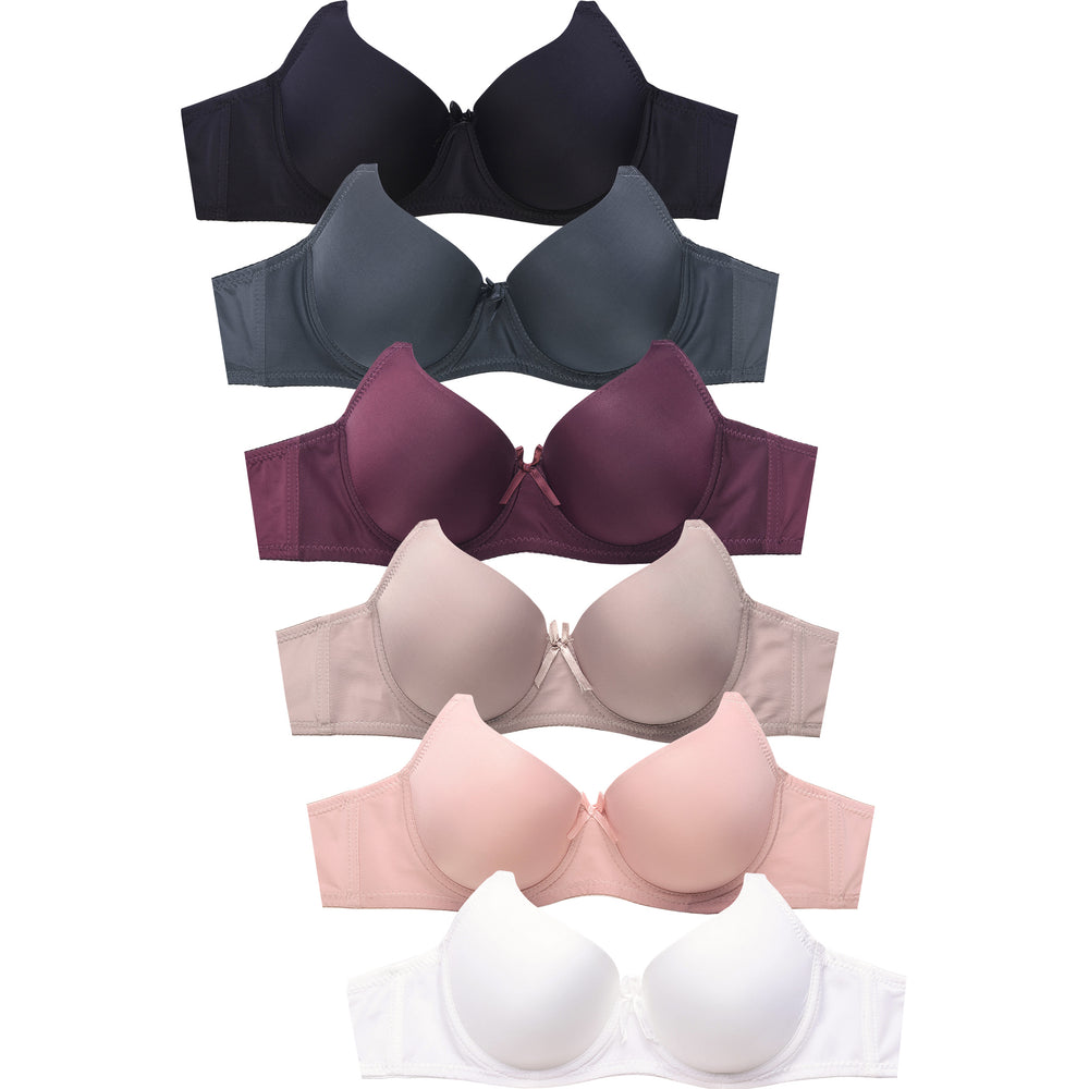 SOFRA LADIES PLAIN D CUP BRA (BR4129PD1)