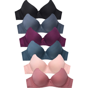 SOFRA LADIES FULL CUP PLAIN D CUP BRA (BR4129PD5) - BOX ONLY