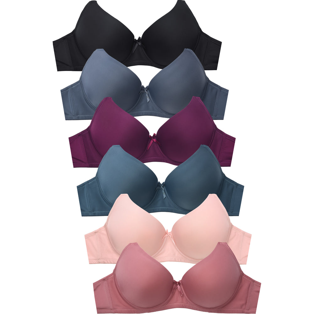 
            
                Load image into Gallery viewer, SOFRA LADIES FULL CUP PLAIN DD CUP  BRA (BR4129PDD5)
            
        