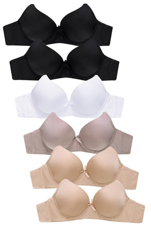 
            
                Load image into Gallery viewer, SOFRA LADIES FULL CUP PLAIN BRA (BR4150P4)
            
        
