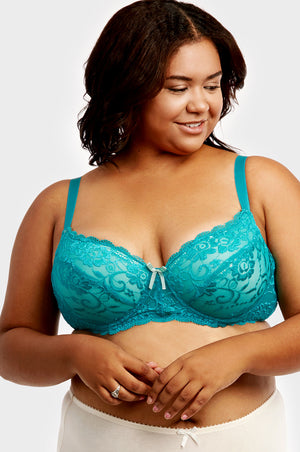 
            
                Load image into Gallery viewer, SOFRA LADIES FULL CUP LACE DD CUP BRA (BR4161LDD4)
            
        
