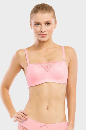 SOFRA LADIES DEMI CUP FULL LACE BRA (BR4238FL) - BOX ONLY