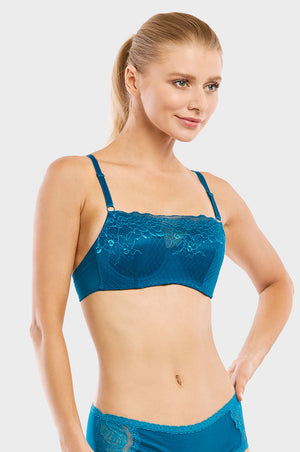 SOFRA LADIES DEMI CUP FULL LACE BRA (BR4238FL)