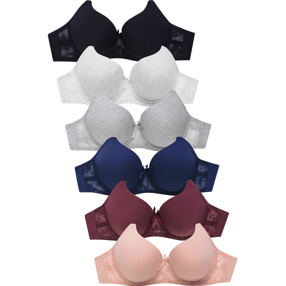 SOFRA LADIES FULL CUP COTTON PLAIN BRA (BR4326PA)