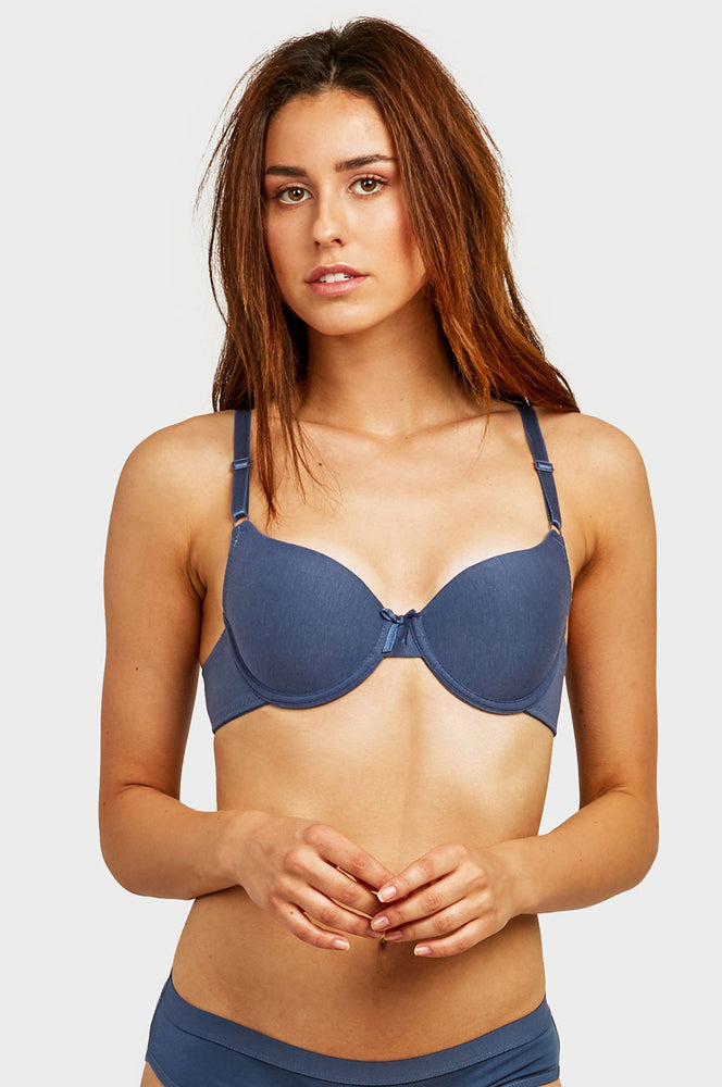 Non Padded Cotton Blend Ladies Mold B Cup Bra, Plain at Rs 136.5