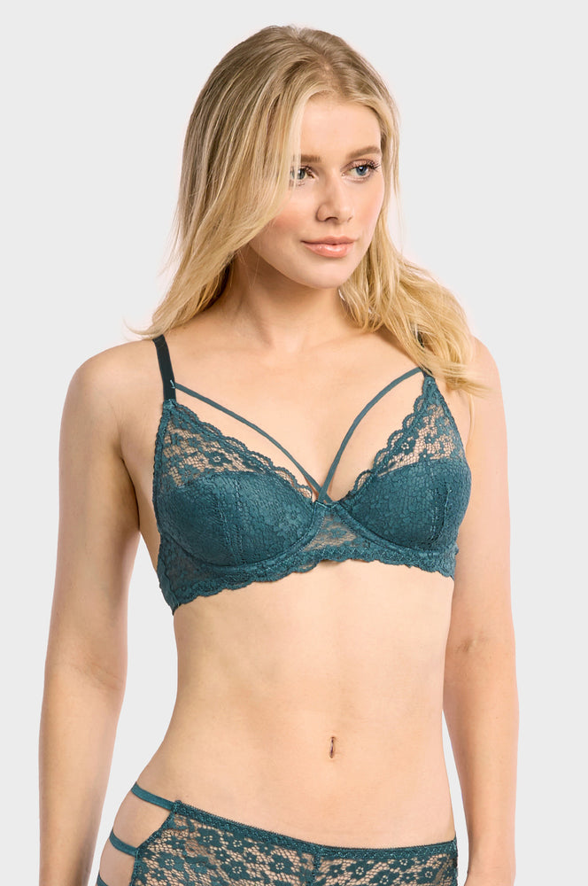 SOFRA LADIES FULL CUP LACE BRA (BR4354L)