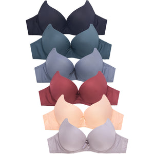 SOFRA LADIES DOUBLE PUSH-UP PLAIN BRA (BR4490PUU) - BOX ONLY