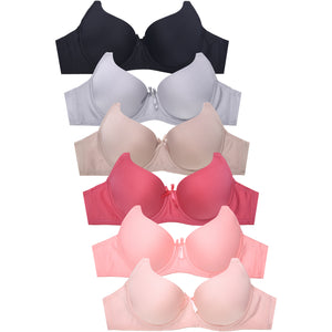 
            
                Load image into Gallery viewer, SOFRA LADIES FULL CUP PLAIN BRA (BR4500P7)
            
        