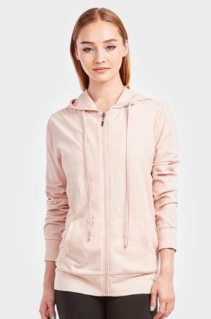 
            
                Load image into Gallery viewer, COTTONBELL LADIES SINGLE JERSEY ZIP-UP HOODIE JACKET (HDC7000C_BLUSH)
            
        
