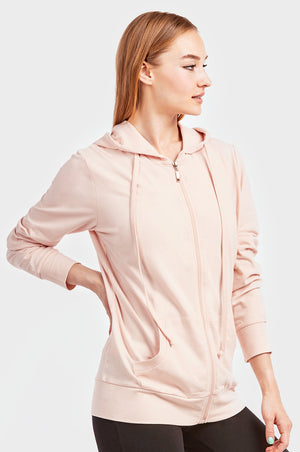 
            
                Load image into Gallery viewer, COTTONBELL LADIES SINGLE JERSEY ZIP-UP HOODIE JACKET (HDC7000C_BLUSH)
            
        