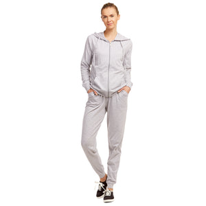 
            
                Load image into Gallery viewer, LADIES SINGLE JERSEY COTTON JOGGER PANTS WITH POCKETS (SJC7000_H.GRY)
            
        