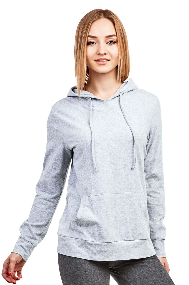 
            
                Load image into Gallery viewer, COTTONBELL LADIES SINGLE JERSEY PULLOVER HOODIE (HDC7001C_H.GRY)
            
        