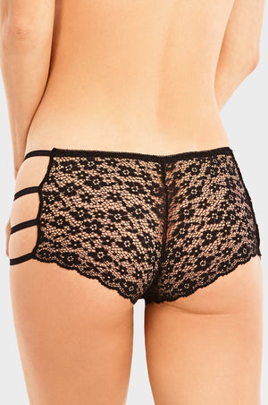 SOFRA LADIES LACE HIPSTER PANTY (LP9054LH)