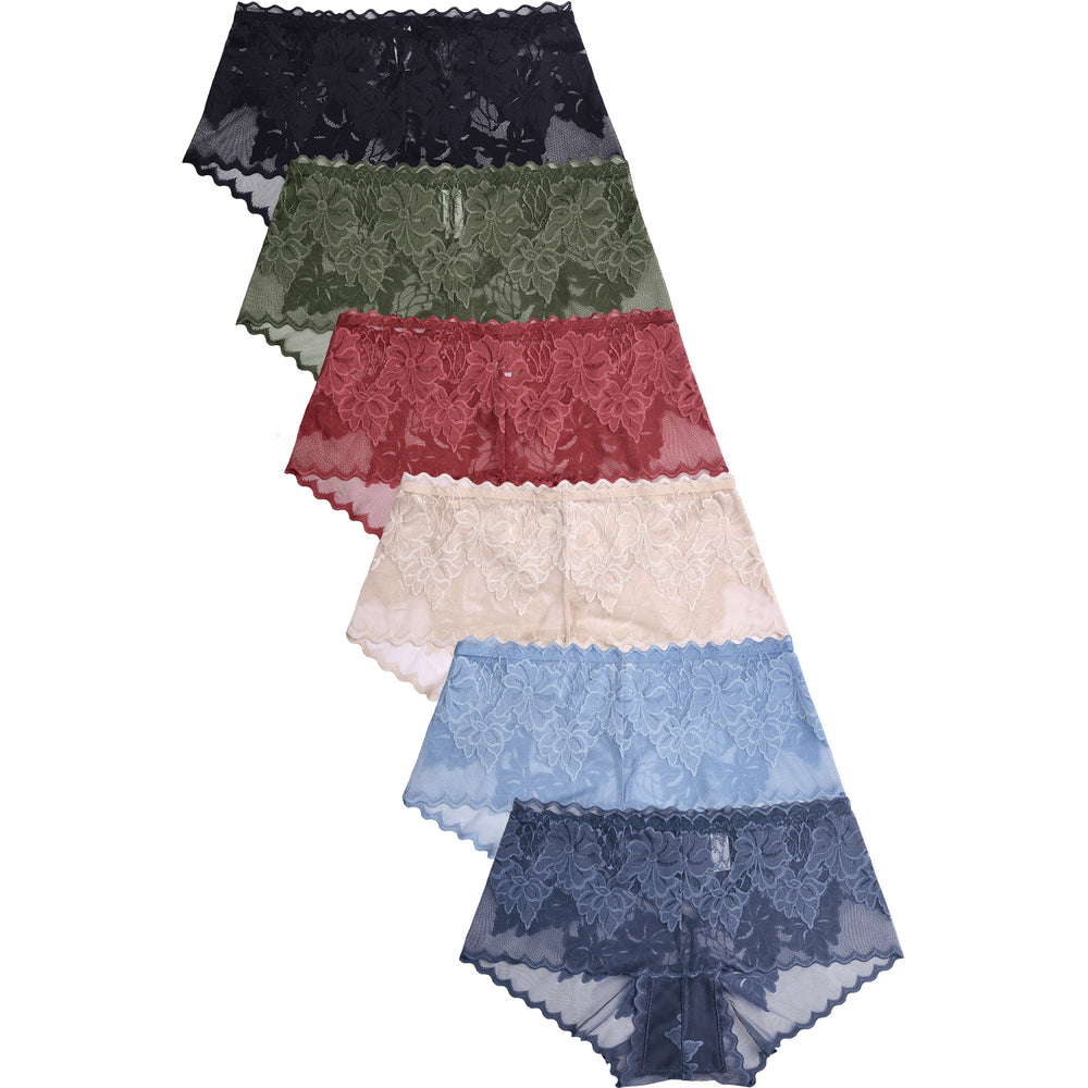 SOFRA LADIES LACE HIPSTER PANTY (LP9065LH)