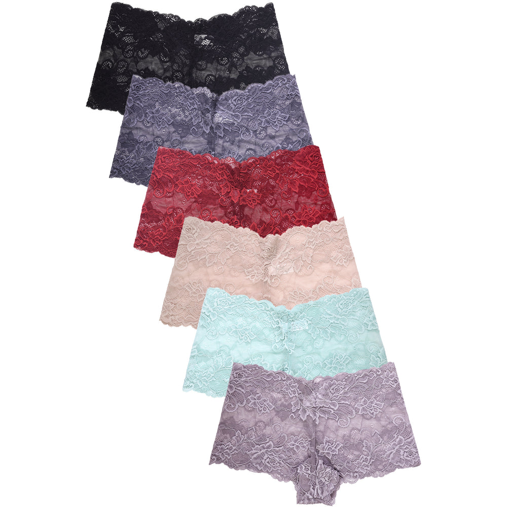 SOFRA LADIES LACE HIPSTER PANTY (LP9074LH)