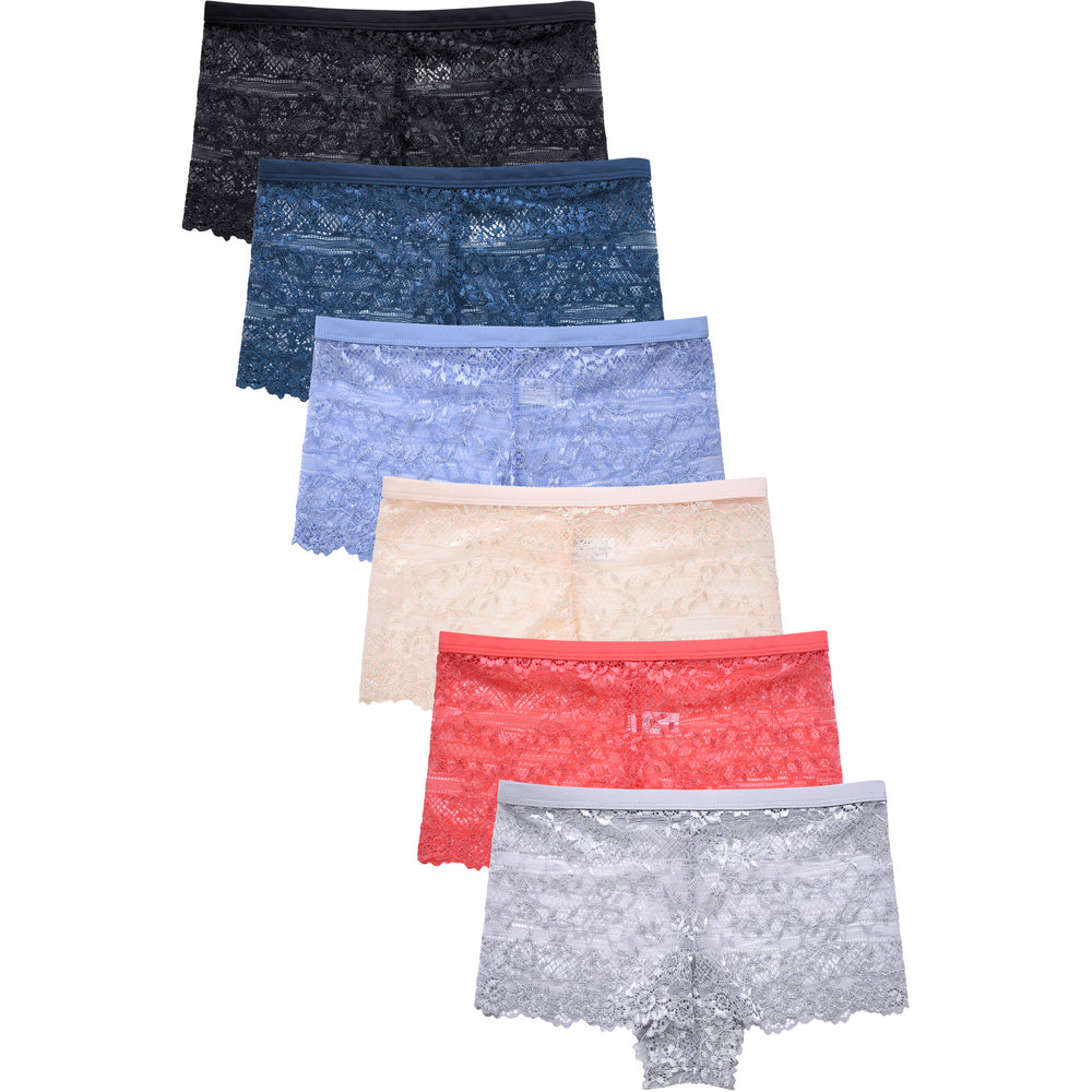 SOFRA LADIES LACE HIPSTER PANTY (LP9084LH)