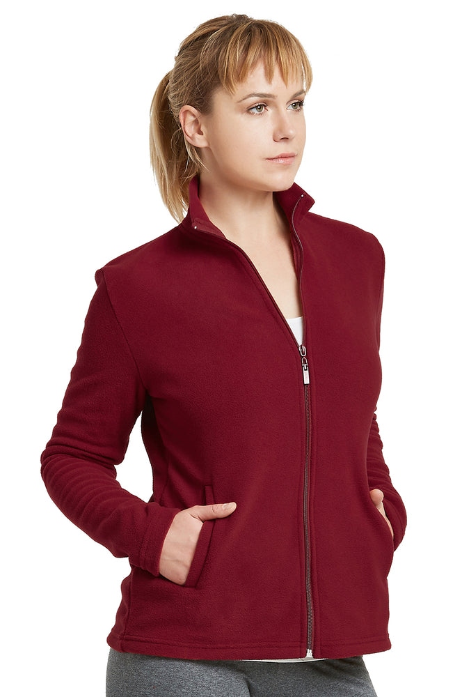 PF631 - Ladies Plain Micro Fleece Jacket - Online Workwear