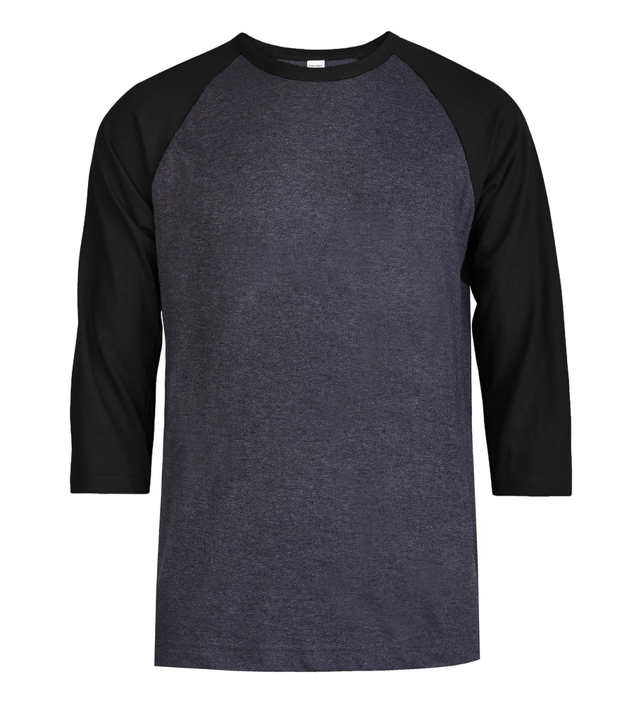 
            
                Load image into Gallery viewer, TOP PRO MEN&amp;#39;S 3/4 SLEEVE BASEBALL TEE (MBT001_BLK/C.GR)
            
        