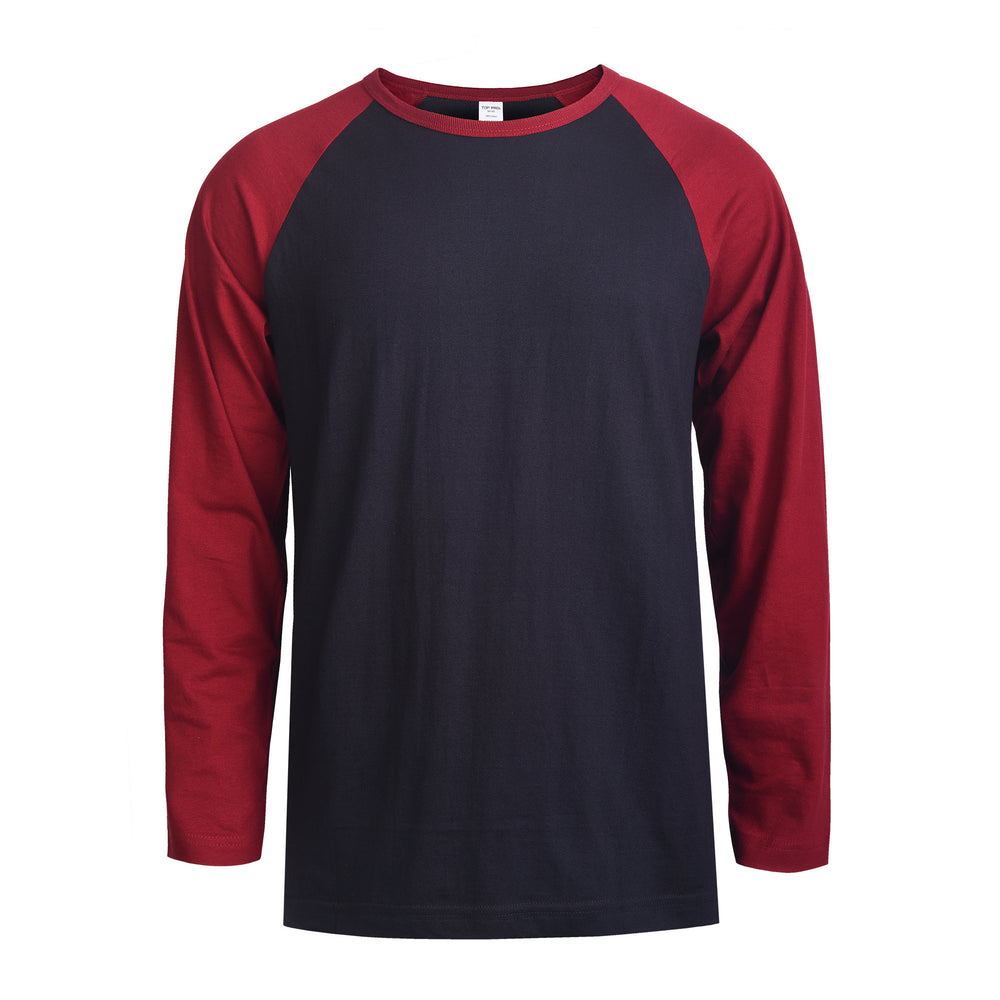 
            
                Load image into Gallery viewer, TOP PRO MEN&amp;#39;S LONG SLEEVE BASEBALL TEE (MBT002_BUR/BL)
            
        