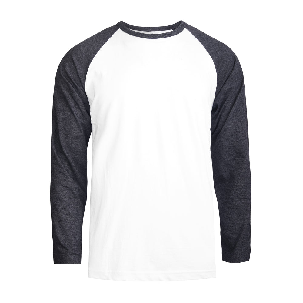 
            
                Load image into Gallery viewer, TOP PRO MEN&amp;#39;S LONG SLEEVE BASEBALL TEE (MBT002_C.GR/WHT)
            
        