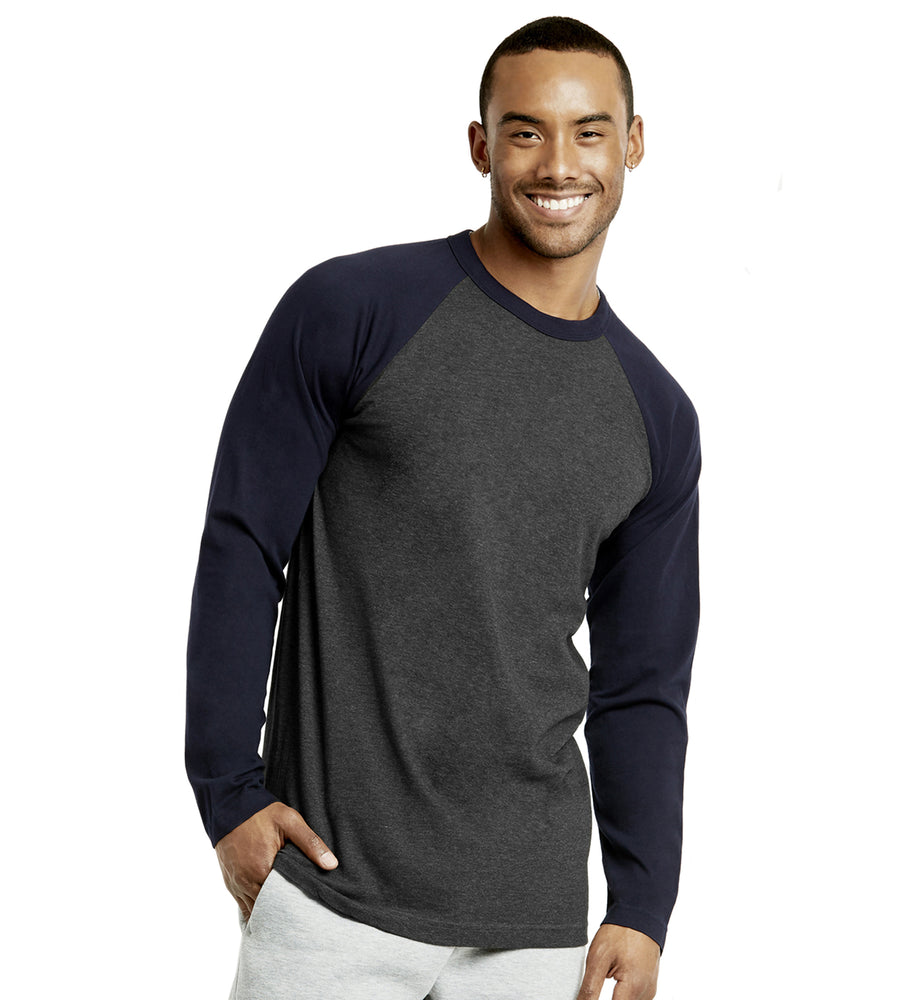
            
                Load image into Gallery viewer, TOP PRO MEN&amp;#39;S LONG SLEEVE BASEBALL TEE (MBT002_NV/C.GR)
            
        