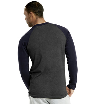 
            
                Load image into Gallery viewer, TOP PRO MEN&amp;#39;S LONG SLEEVE BASEBALL TEE (MBT002_NV/C.GR)
            
        