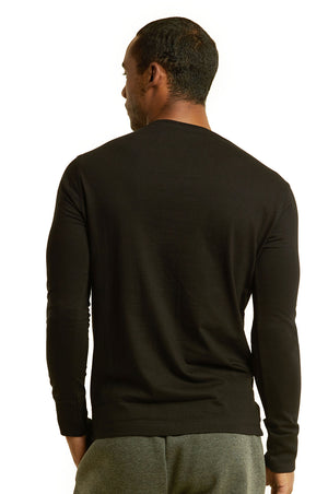 
            
                Load image into Gallery viewer, COTTONBELL MEN&amp;#39;S HENLEY SHIRT (MHS001C_BLACK)
            
        