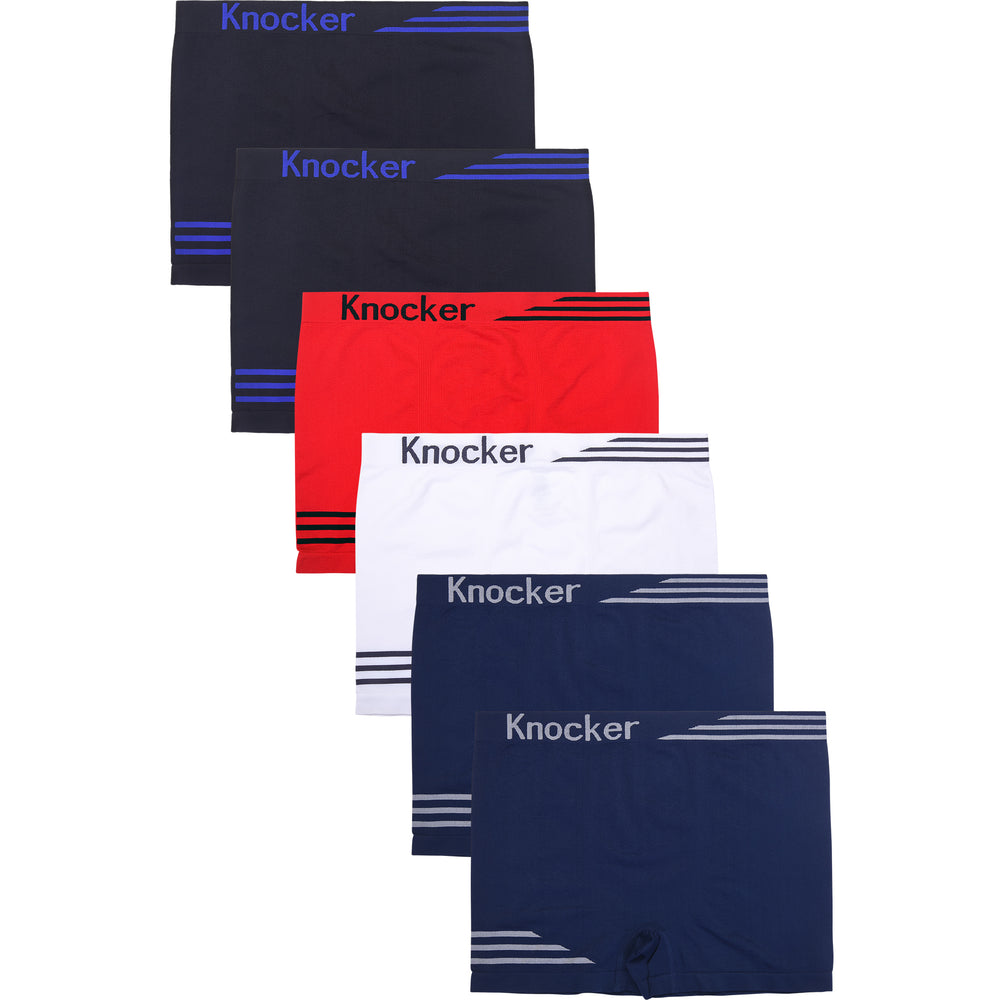 KNOCKER MEN'S SEAMLESS BOXER BRIEFS (MS065M)