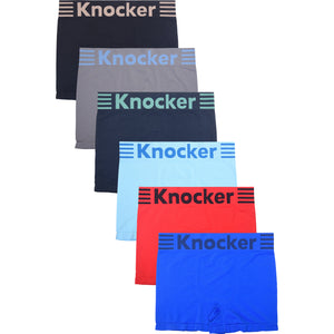 KNOCKER MEN'S SEAMLESS BOXER BRIEFS (MS048M)