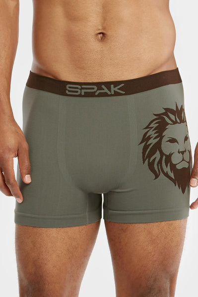 SPAK MEN'S SEAMLESS BOXER BRIEFS (MSP017)