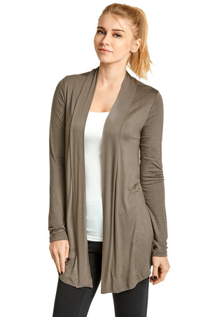 
            
                Load image into Gallery viewer, ET TU LADIES RAYON CARDIGAN (RC001E_TAUPE)
            
        