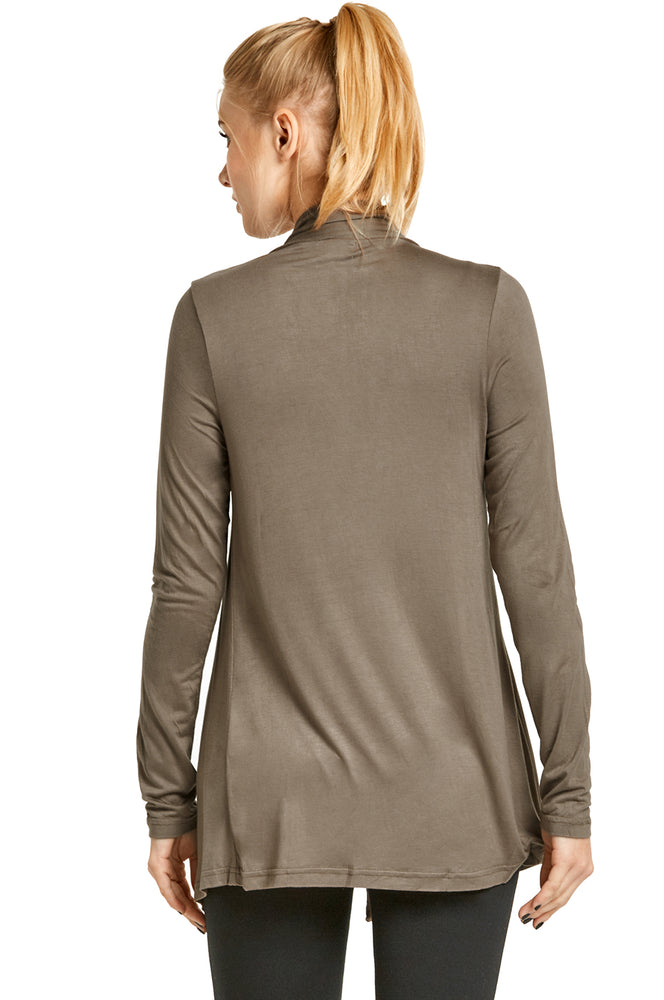 
            
                Load image into Gallery viewer, ET TU LADIES RAYON CARDIGAN (RC001E_TAUPE)
            
        