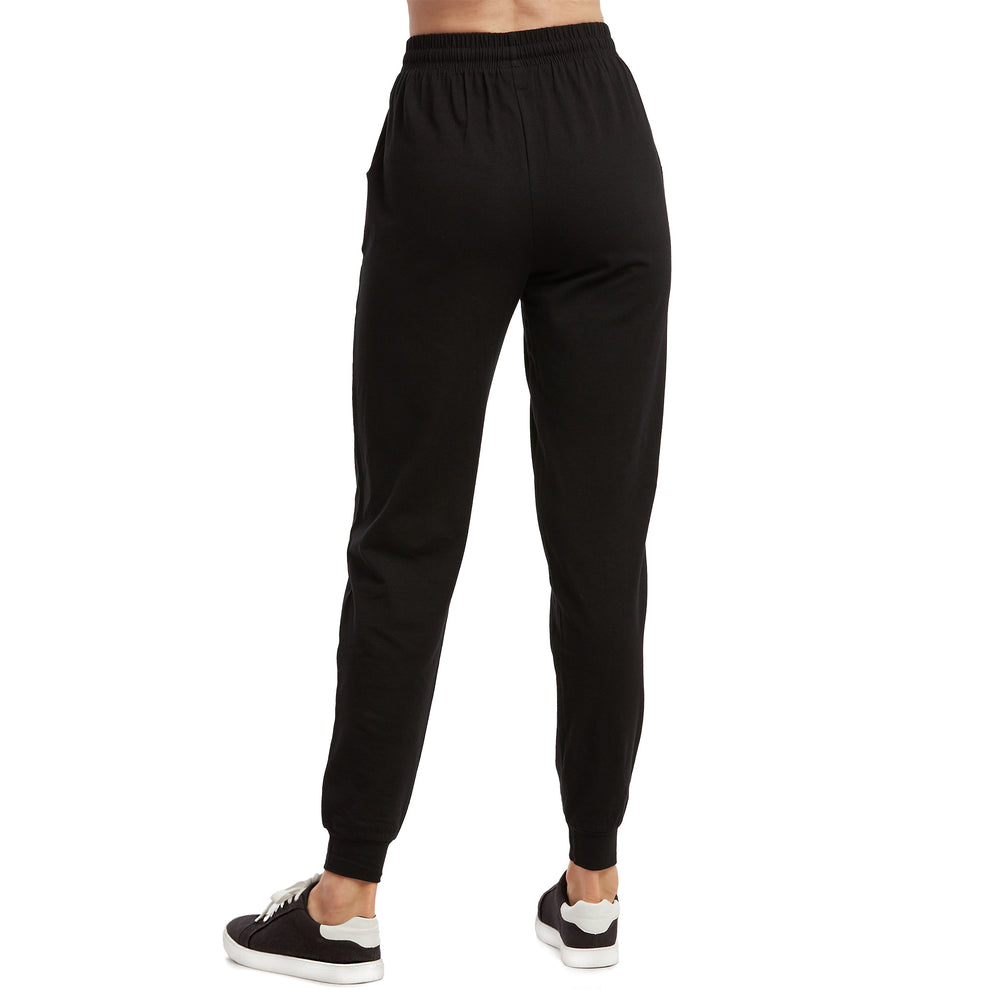LADIES SINGLE JERSEY COTTON JOGGER PANTS WITH POCKETS