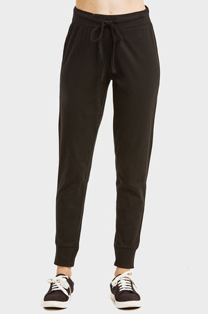 COTTONBELL LADIES COTTON THIN JOGGER PANTS (SWP401_BLACK) – Uni Hosiery Co  Inc.