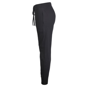 
            
                Load image into Gallery viewer, LADIES LIGHTWEIGHT COTTON JOGGER PANTS WITH POCKETS (SWP401_BLACK)
            
        
